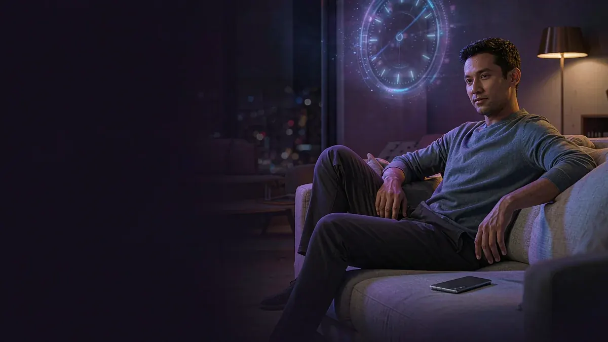 Man resting on a sofa with a phone set aside — Jita Ace responsible gambling guide